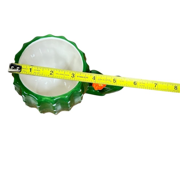 Pier 1 Cactus Coffee Mug  16oz. Succulent Saguaro Red Flower Desert Green - Picture 8 of 8